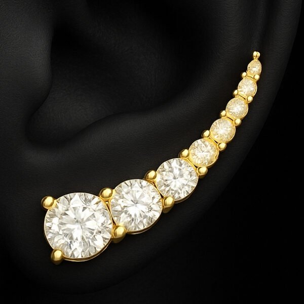 Ear Cuff Gotas de Luz